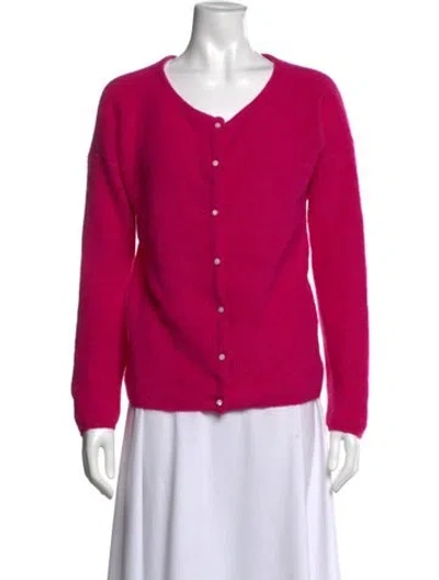 Pre-owned Sézane V-neck Sweater In Pink