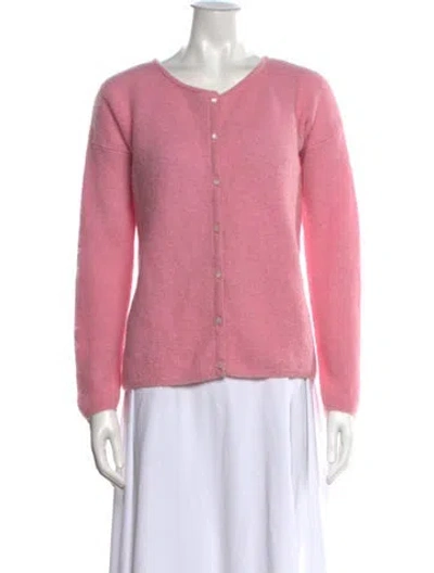 Pre-owned Sézane V-neck Sweater In Pink