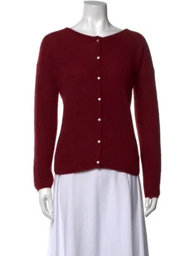 Pre-owned Sézane V-neck Sweater In Red
