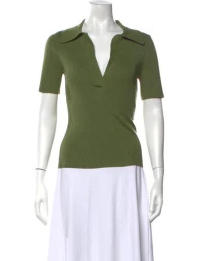 Pre-owned Sézane V-neck Sweater W/ Tags In Green