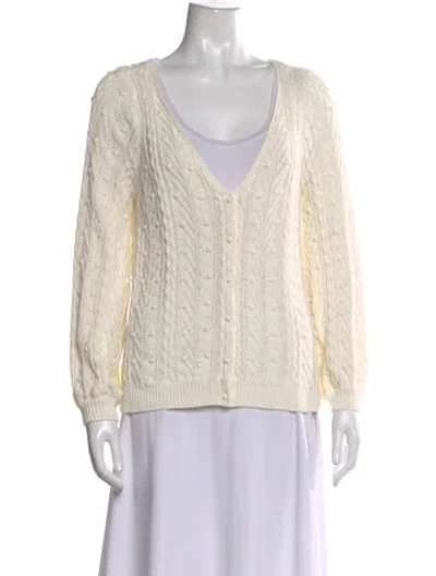 Pre-owned Sézane V-neck Sweater W/ Tags In Neutral