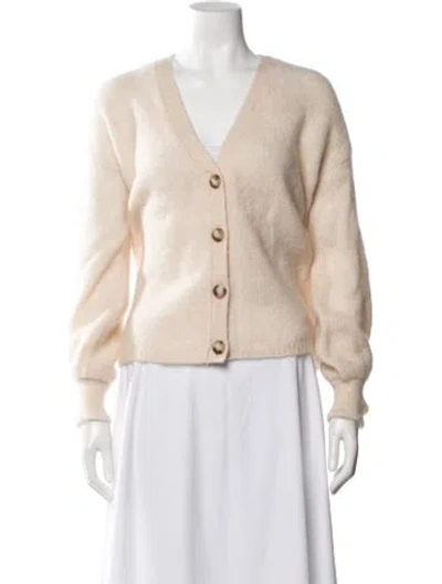Pre-owned Sézane V-neck Sweater In White