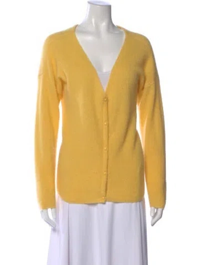 Pre-owned Sézane V-neck Sweater In Yellow