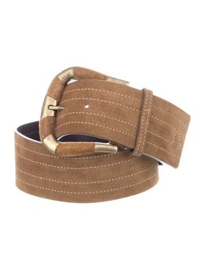 Pre-owned Sézane Waist Belt Wide Belt In Neutral