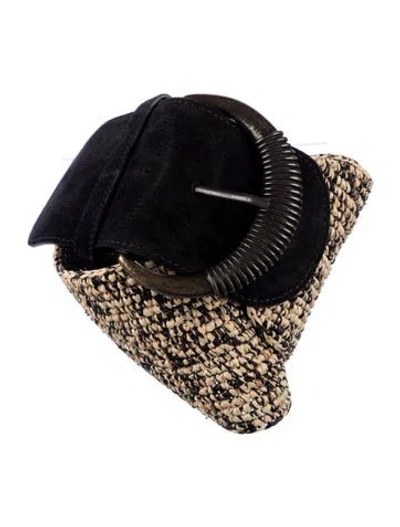 Pre-owned Sézane Wide Jute Belt In Neutral