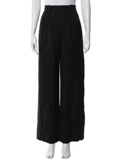 Pre-owned Sézane Wide Leg Pants In Black