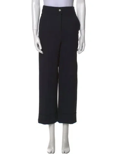 Pre-owned Sézane Wide Leg Pants In Black