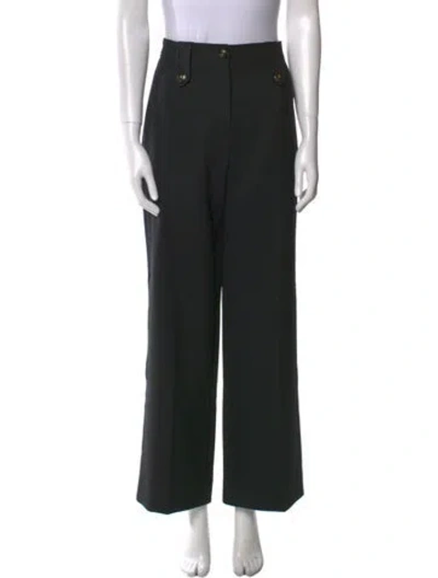 Pre-owned Sézane Wide Leg Pants In Black