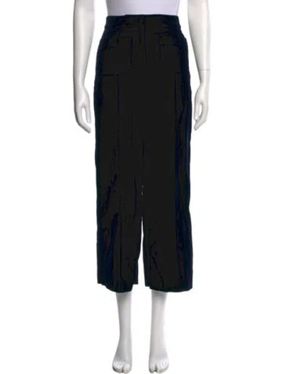 Pre-owned Sézane Wide Leg Pants In Black
