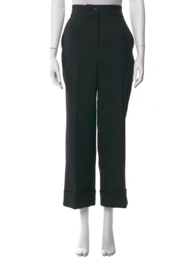 Pre-owned Sézane Wide Leg Pants In Black