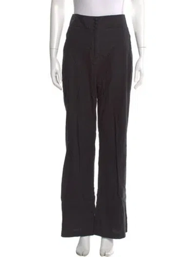 Pre-owned Sézane Wide Leg Pants In Black