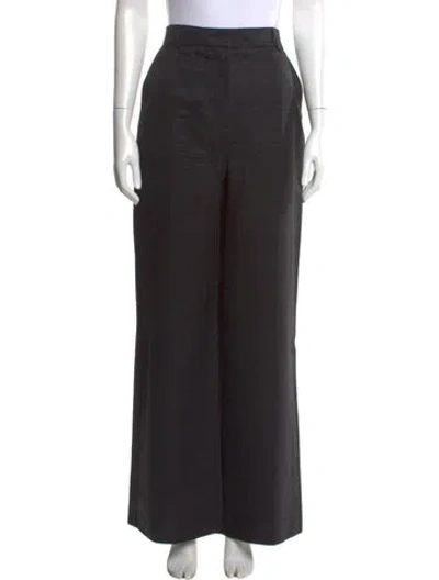 Pre-owned Sézane Wide Leg Pants In Black