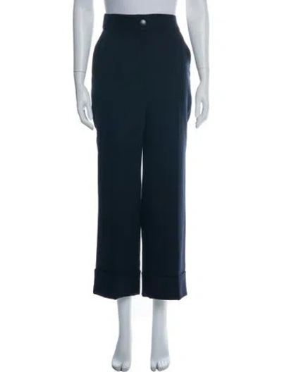 Pre-owned Sézane Wide Leg Pants In Black