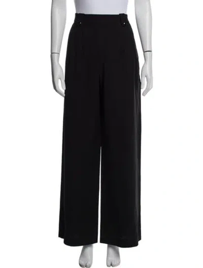 Pre-owned Sézane Wide Leg Pants In Black