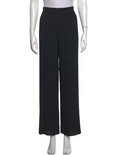 Pre-owned Sézane Wide Leg Pants In Black