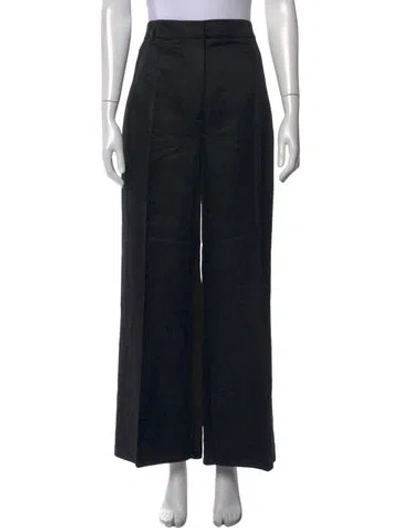 Pre-owned Sézane Wide Leg Pants In Black