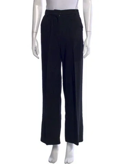 Pre-owned Sézane Wide Leg Pants In Black