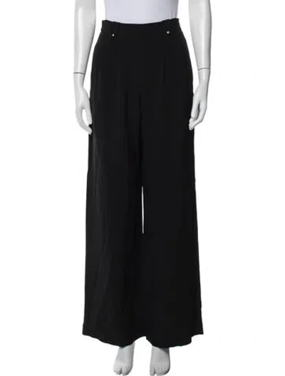 Pre-owned Sézane Wide Leg Pants In Black