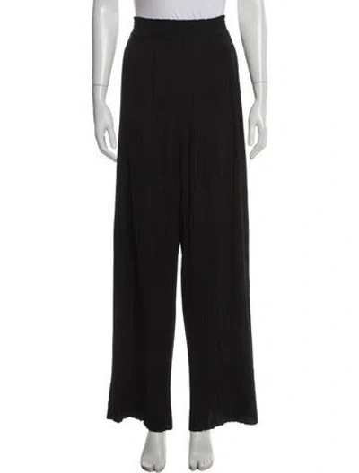 Pre-owned Sézane Wide Leg Pants In Black