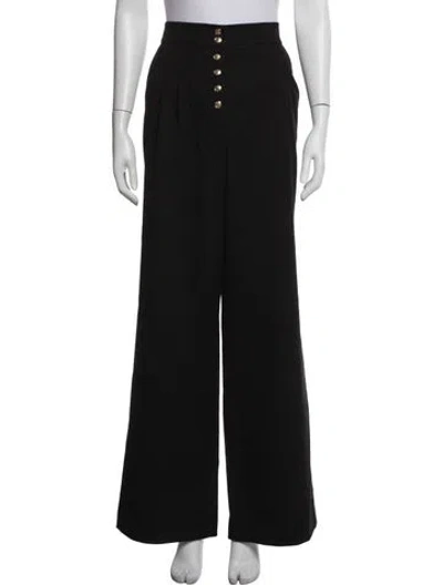 Pre-owned Sézane Wide Leg Pants In Black