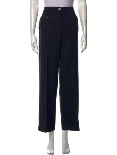 Pre-owned Sézane Wide Leg Pants In Black
