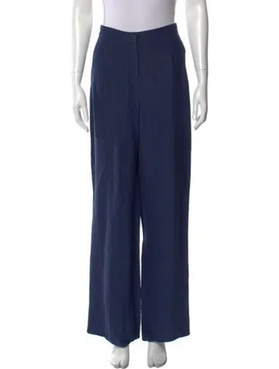 Pre-owned Sézane Wide Leg Pants In Blue