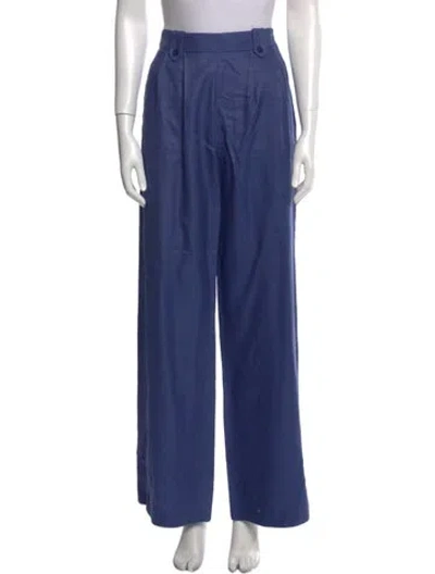 Pre-owned Sézane Wide Leg Pants In Blue