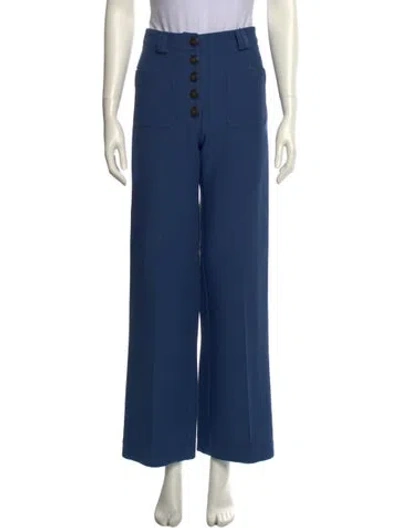 Pre-owned Sézane Wide Leg Pants In Blue
