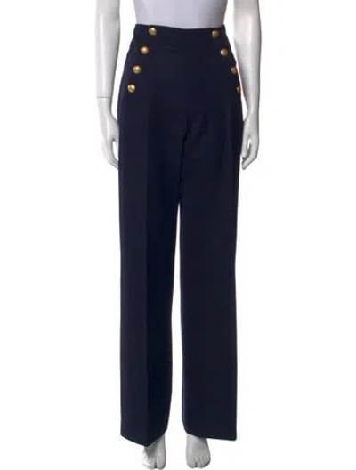 Pre-owned Sézane Wide Leg Pants In Blue