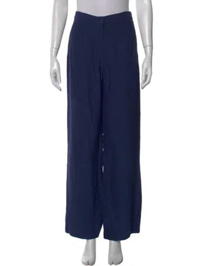 Pre-owned Sézane Wide Leg Pants In Blue