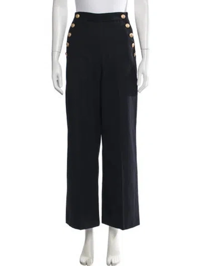 Pre-owned Sézane Wide Leg Pants In Blue