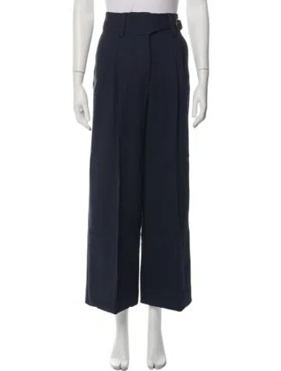 Pre-owned Sézane Wide Leg Pants In Blue