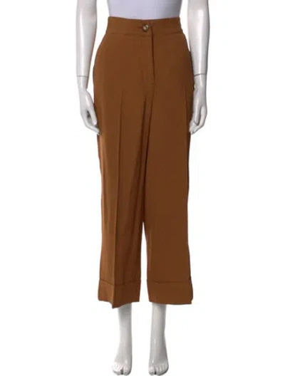 Pre-owned Sézane Wide Leg Pants In Brown