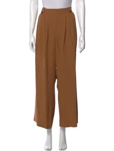 Pre-owned Sézane Wide Leg Pants In Brown