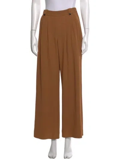 Pre-owned Sézane Wide Leg Pants In Brown