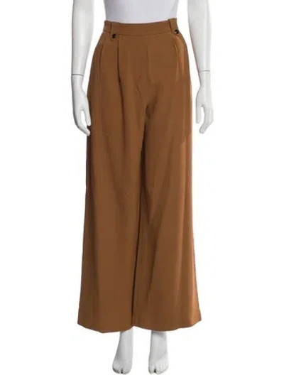 Pre-owned Sézane Wide Leg Pants In Brown