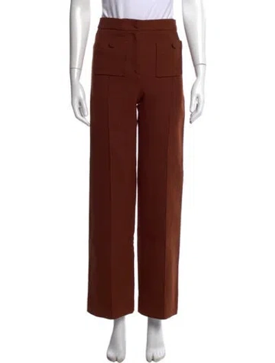 Pre-owned Sézane Wide Leg Pants In Brown