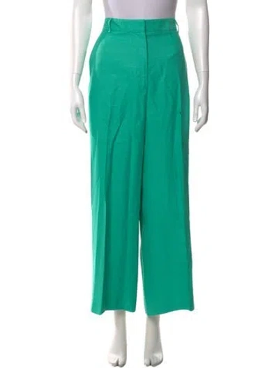 Pre-owned Sézane Wide Leg Pants In Green