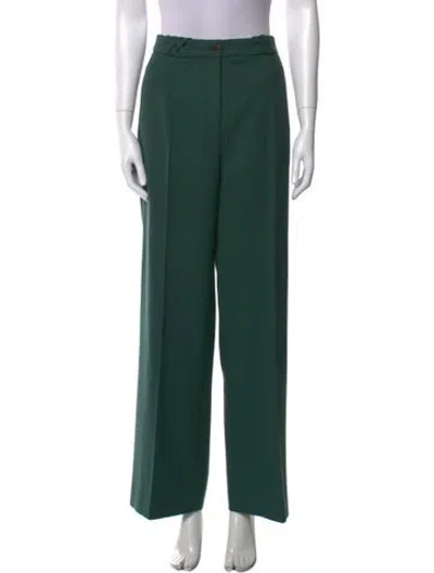Pre-owned Sézane Wide Leg Pants In Green