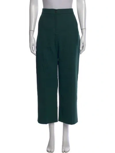 Pre-owned Sézane Wide Leg Pants In Green