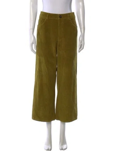 Pre-owned Sézane Wide Leg Pants In Green