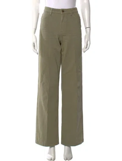 Pre-owned Sézane Wide Leg Pants In Green