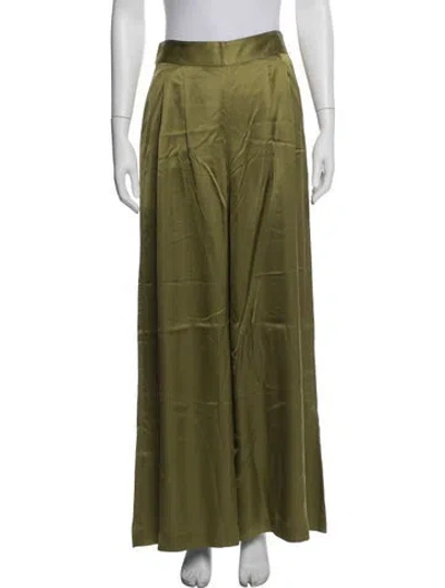 Pre-owned Sézane Wide Leg Pants In Green
