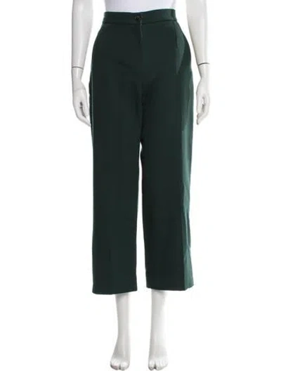 Pre-owned Sézane Wide Leg Pants In Green