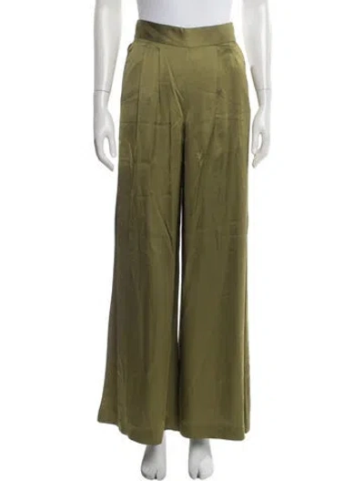 Pre-owned Sézane Wide Leg Pants In Green