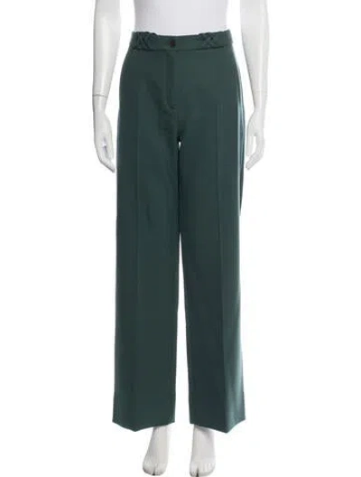 Pre-owned Sézane Wide Leg Pants In Green
