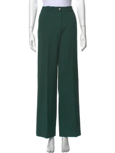 Pre-owned Sézane Wide Leg Pants In Green
