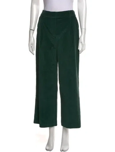 Pre-owned Sézane Wide Leg Pants In Green