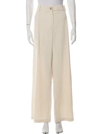 Pre-owned Sézane Wide Leg Pants In Neutrals