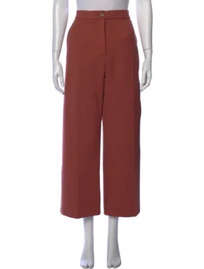 Pre-owned Sézane Wide Leg Pants In Orange